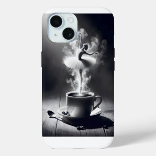 Ballerina Dancer In Coffee iPhone 15 Case