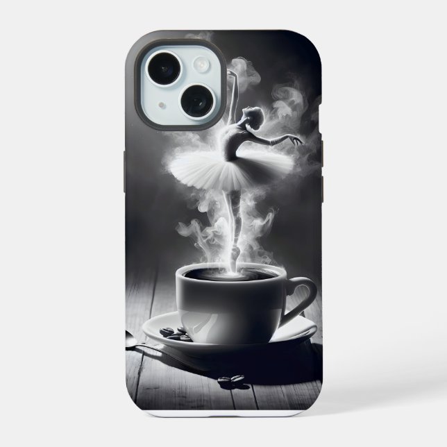 Ballerina Dancer In Coffee Iphone Case (Back)