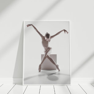 Ballerina Dancer Modern Photography Art Poster