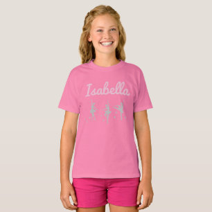 Ballerina Dancer Name Tshirt Recital Birthday