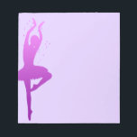 Ballerina dancer notepad<br><div class="desc">This is a graceful ballerina design. Find out more products on http://www.zazzle.com/verynicethings</div>