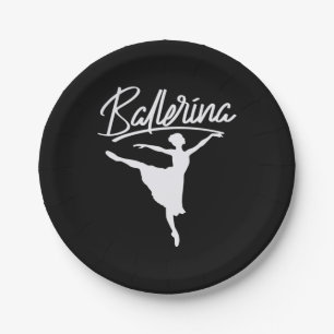 Ballerina Dancer Paper Plates
