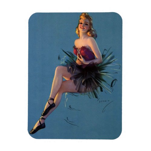 Ballerina Dancer Pin Up Girl Magnet