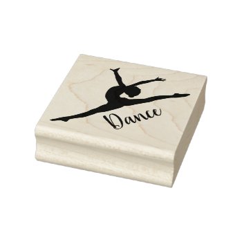 Ballerina Dancer Rubber Stamp by NatureTales at Zazzle