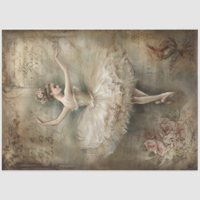Ballerina Dancer  Tissue Paper (Front)