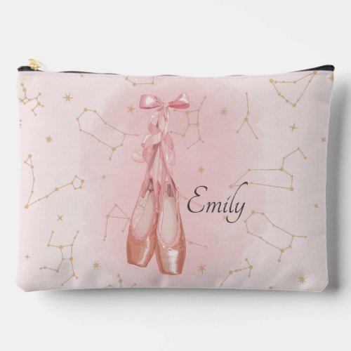 Ballerina Dancer Watercolor Theme Accessory Pouch