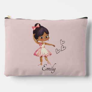 Ballerina Dancer Watercolor Theme Accessory Pouch