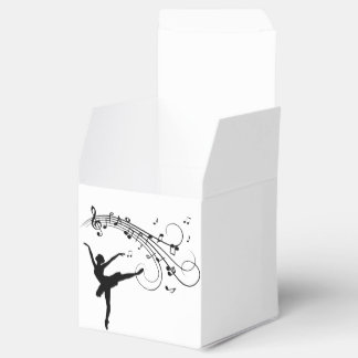 Ballerina Dancing and the Music Follows Favor Boxes