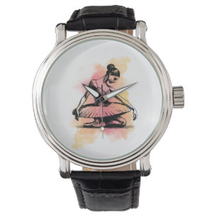 Ballerina Dancing in Color  Watch