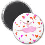 Ballerina dancing in Colorful Hearts Magnet