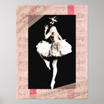 Ballerina Dancing Poster by LeAnnS123 at Zazzle