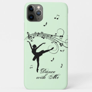 Ballerina Dancing with Music Green iPhone 11 Pro Max Case