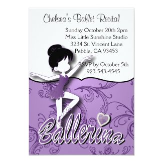 Ballerina Doll | Amethyst Purple |Personalize Cards