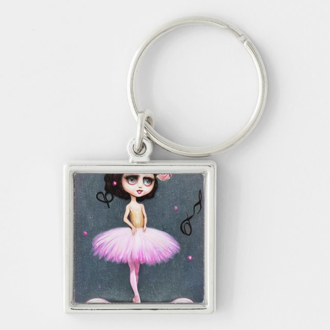 Ballerina Doll Keychain (Front)