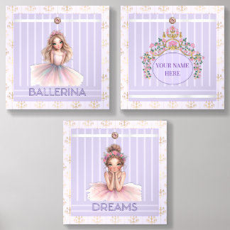Ballerina Dreams Trio in Dreamy Lilac-Photo Tiles