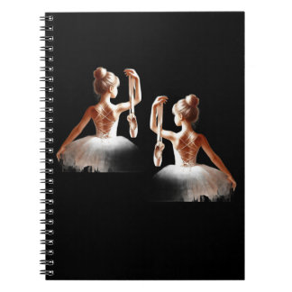"Ballerina Dreams – Watercolor Dance Spiral Notebo Notebook