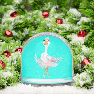 Ballerina Duck Snow Globe