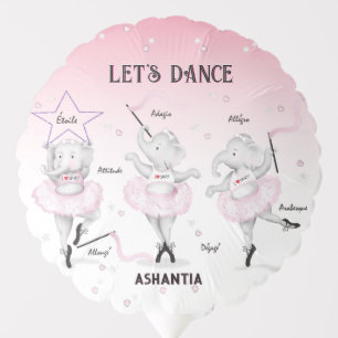 Ballerina Elephant Dance Recital Balloon