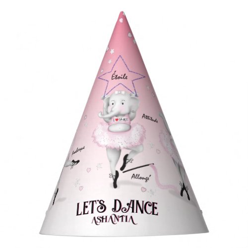 Ballerina Elephant Dance Recital Party Hat