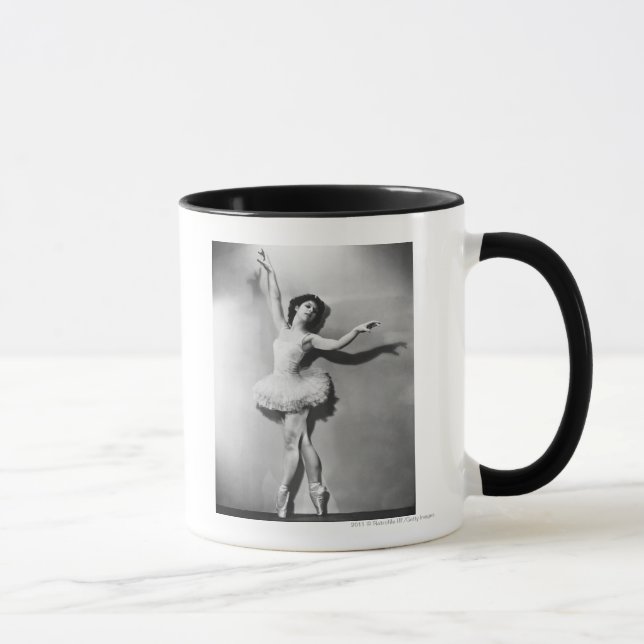 Ballerina en pointe B&W Mug (Right)