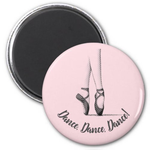 Ballerina en Pointe _ Your choice of text on Magnet