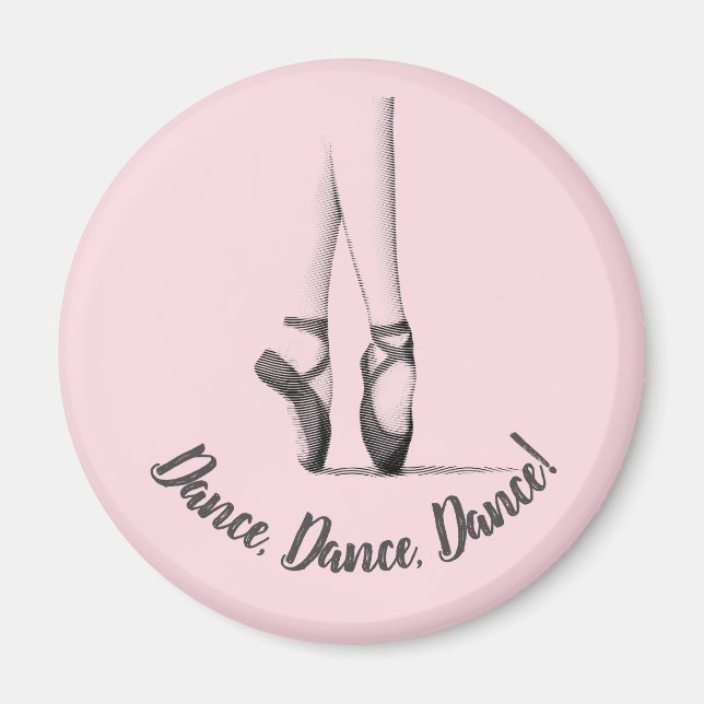 Ballerina en Pointe - Your choice of text on Magnet (Front)