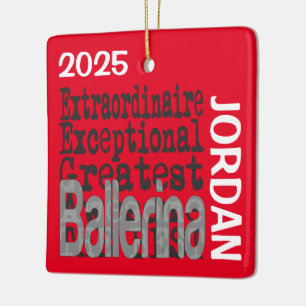 Ballerina Extraordinaire CUSTOM Ceramic Ornament