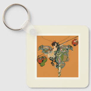 Ballerina Faerie With Lanterns Keychain