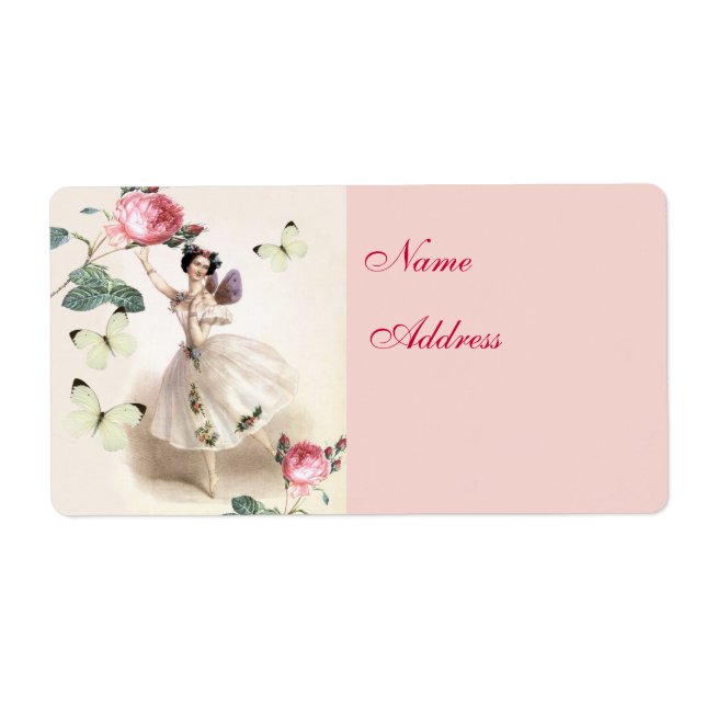 Ballerina Fairy Address Label (Front)