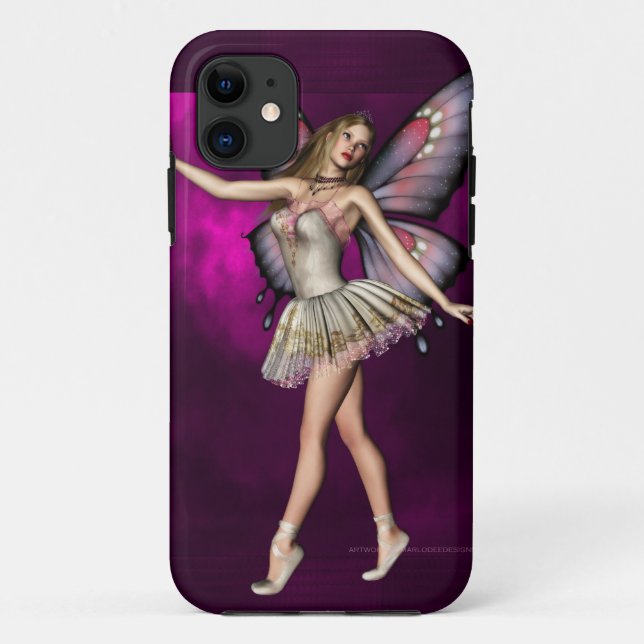 Ballerina Fairy Artwork D1 iPhone 5 ID Case (Back)