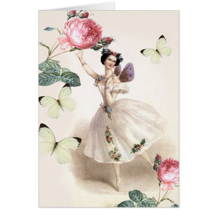 Ballerina Fairy Birthday Greeting Card