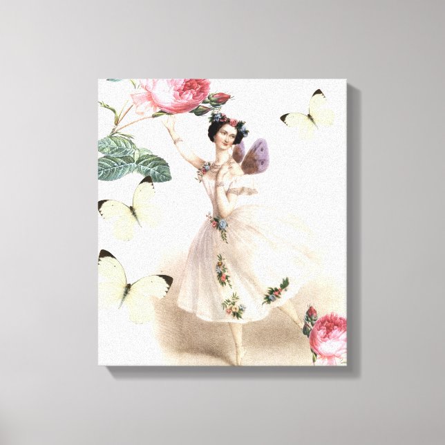 Ballerina Fairy Canvas Print (Front)