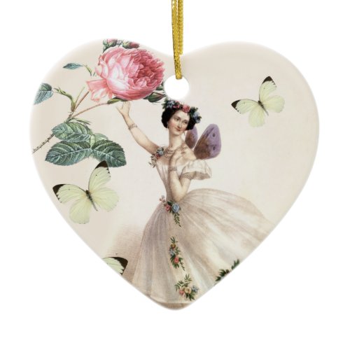 Ballerina Fairy Ceramic Ornament