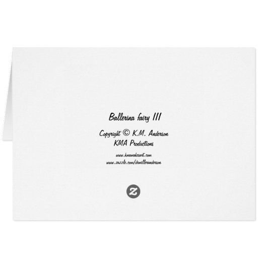 Ballerina fairy III (Back Horizontal)