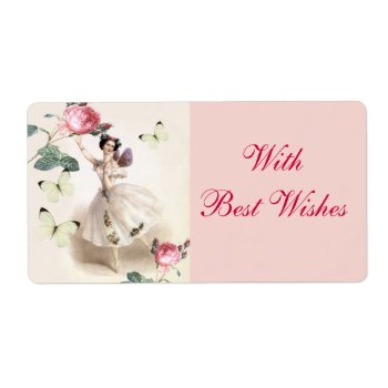 Ballerina Fairy Label by WickedlyLovely at Zazzle