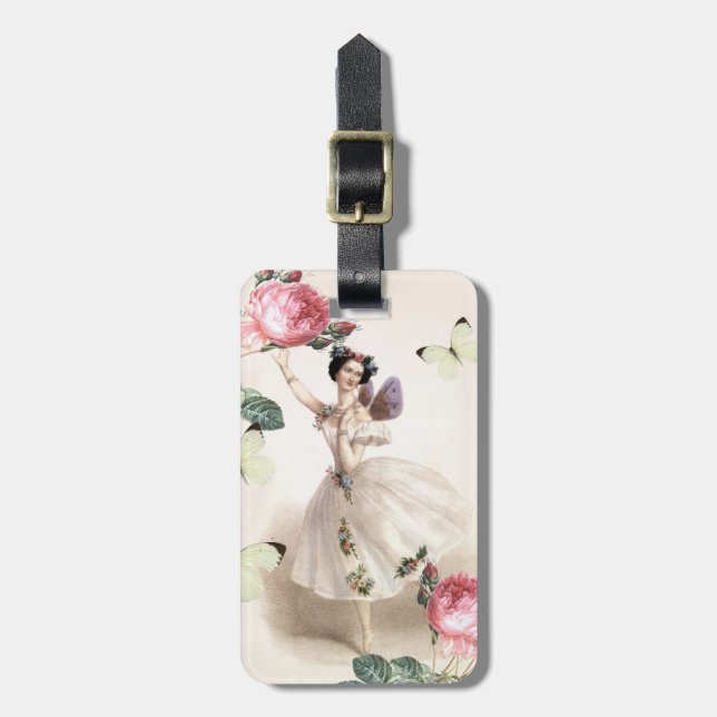 Ballerina Fairy Luggage Tag (Front Vertical)