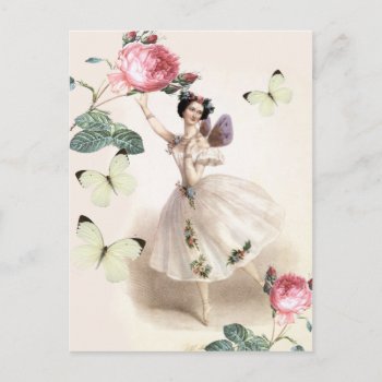 Ballerina Fairy Postcard by WickedlyLovely at Zazzle