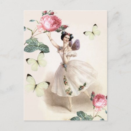 Ballerina Fairy Postcard