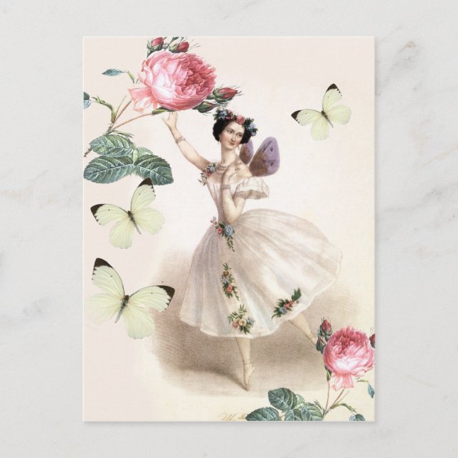 Ballerina Fairy Postcard (Front)