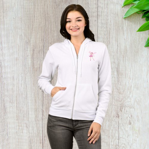 Ballerina Fairy Womens Full_Zip Hoodie