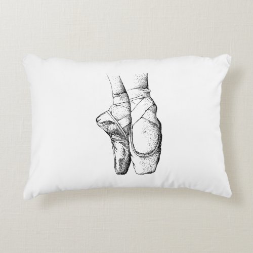 Ballerina Feet on Pointe 1 Accent Pillow
