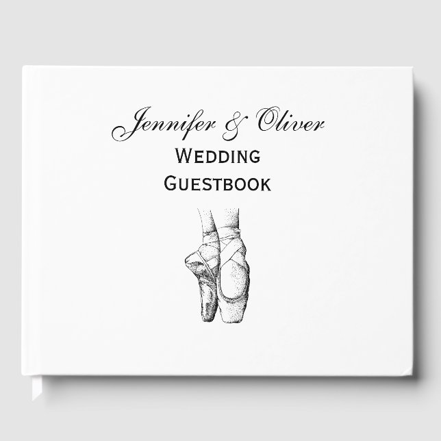 Ballerina Feet on Pointe #1 Guest Book (Front)