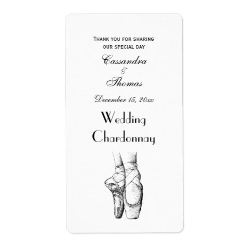 Ballerina Feet on Pointe 1 Label