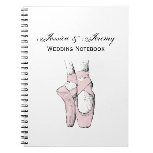 Ballerina Feet on Pointe 1 Lt Pink Notebook