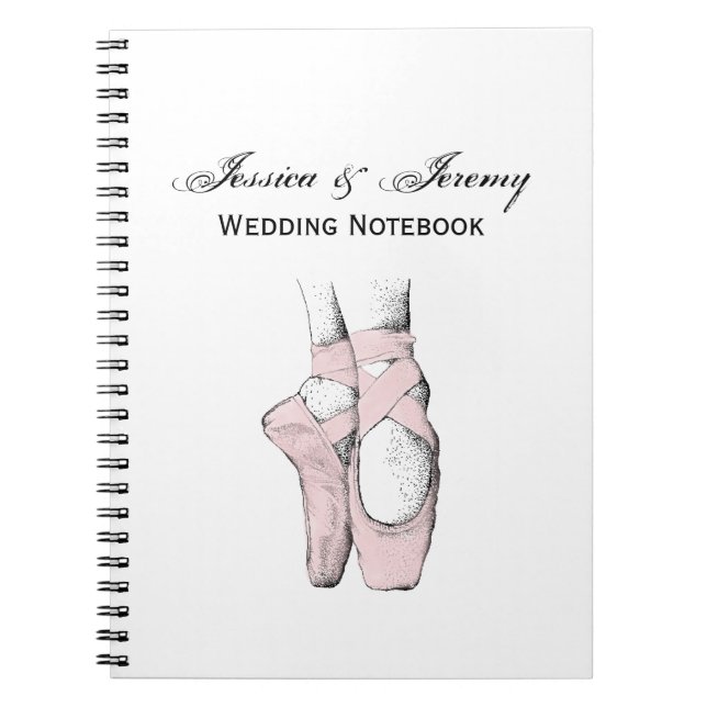 Ballerina Feet on Pointe #1 Lt Pink Notebook (Front)