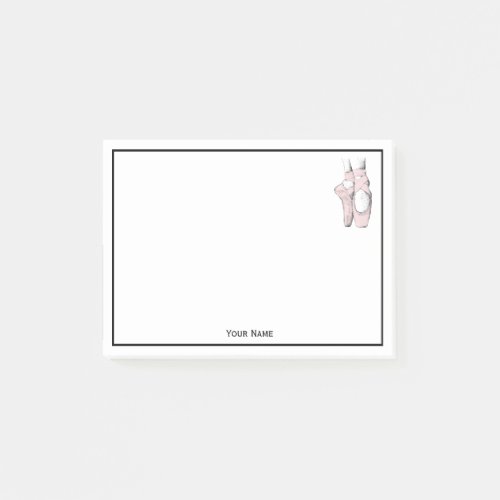 Ballerina Feet on Pointe 1 Lt Pink Post_it Notes