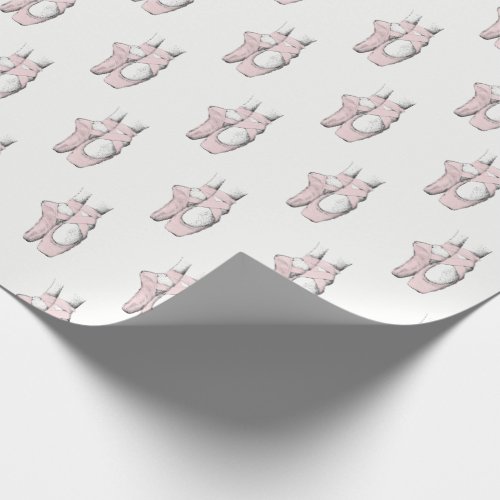 Ballerina Feet on Pointe 1 Lt Pink Wrapping Paper