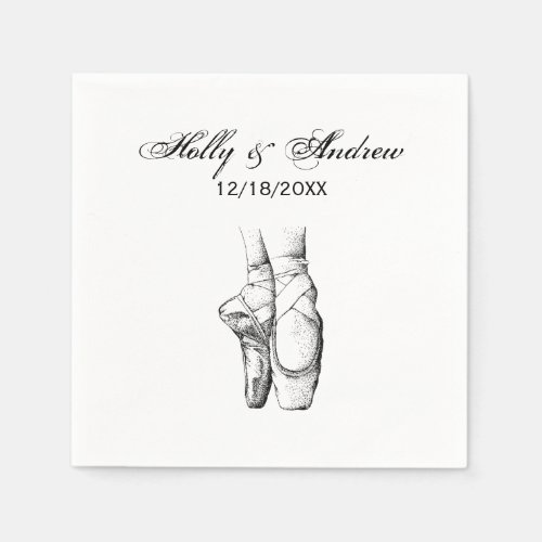 Ballerina Feet on Pointe 1 Paper Napkins