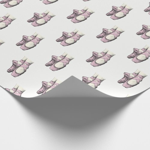 Ballerina Feet on Pointe 3 Lt Pink Wrapping Paper