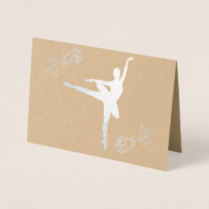 Ballerina Foil Card
